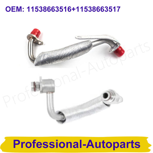 Set of 2pcs Engine Turbocharger Coolant Hose for BMW 220i 320i 328i 420i 428i