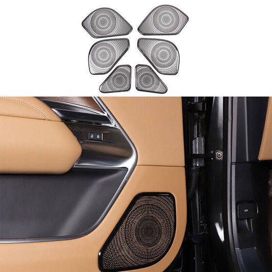 6P for Range Rover L460 2023-2025 Black Inner Door Speaker Horn Sound Cover Trim