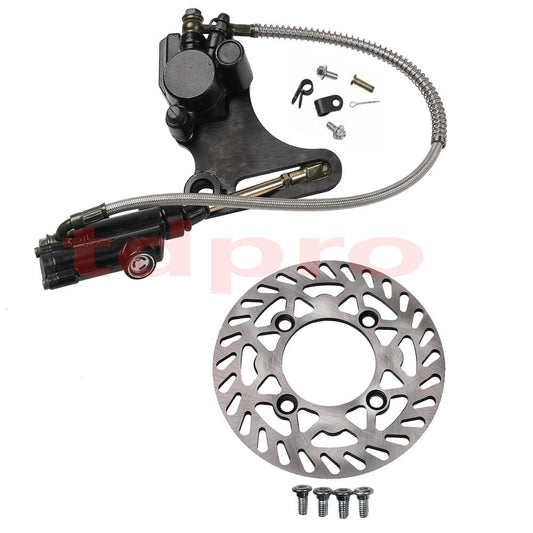Hydraulic Rear Disc Brake Caliper + Pad 110cc 125cc 150cc Pit Dirt Bike ATV Quad