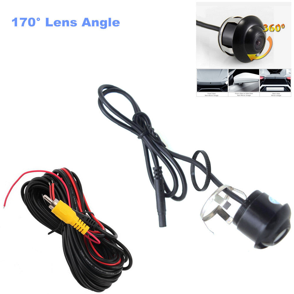 Car backup camera parking reverse camera 170° rearview night vision CCD image - n