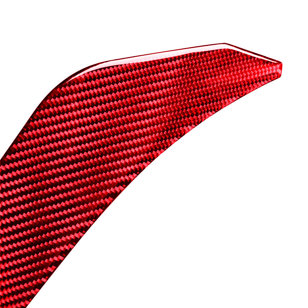 Red Carbon Fiber Headlight Eyebrow Scuff Cover Trim for Toyota 4Runner 2010-2020