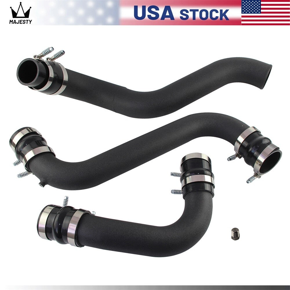 Aluminum Intercooler Pipe Boot Kit For 2011-2016 for GMC for CHEVY 6.6 6.6L LML Duramax