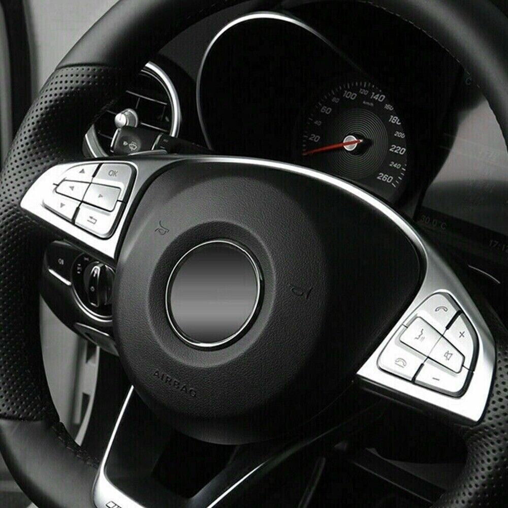 Car Steering Wheel Button Cover Trim for GLE/GLS/A/B/GLA/CLS Class n