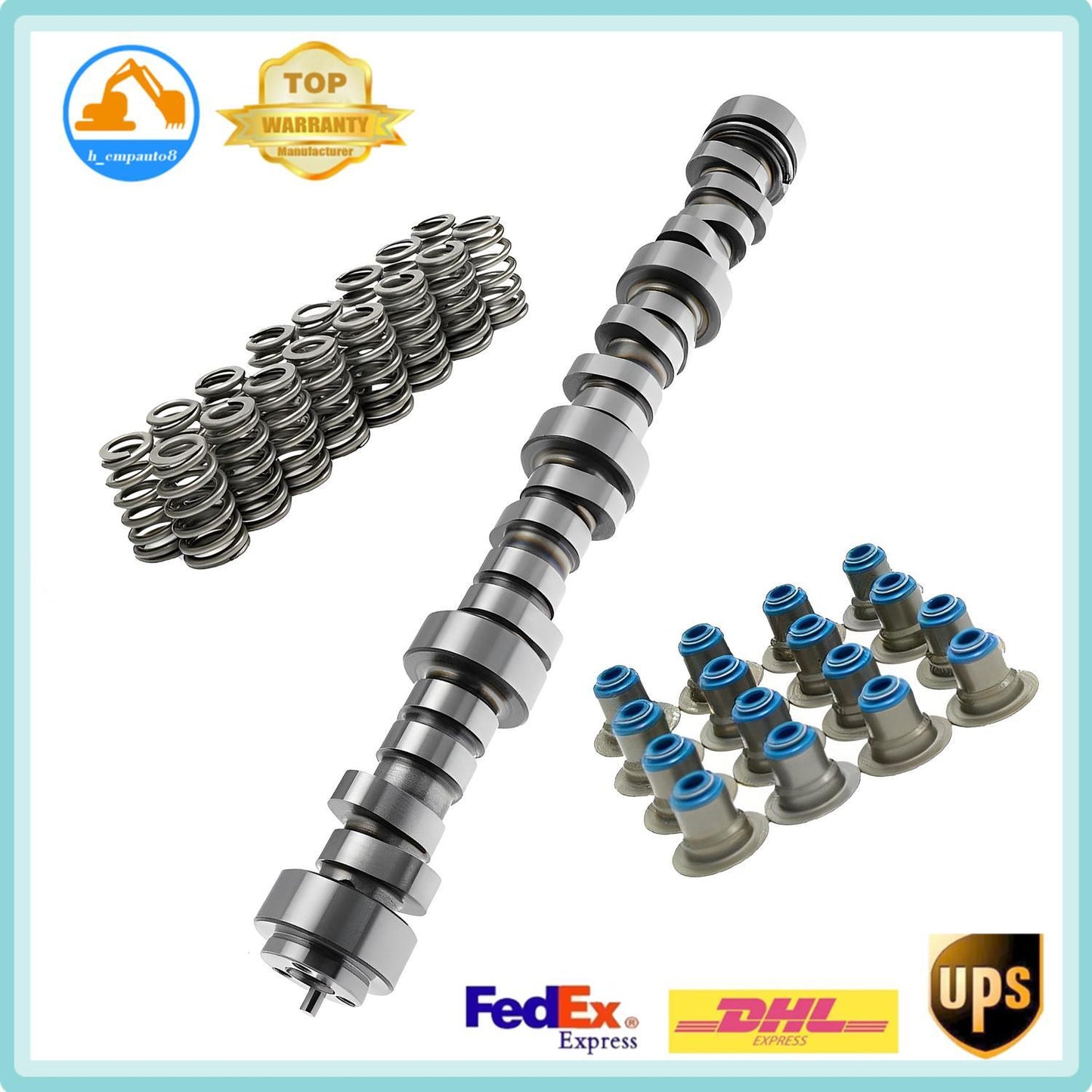 12638427 Camshaft w/Cam Spring Seal Kit for L33 LM7 LQ4 LQ9 LS3 L99 L92 L76 LS9
