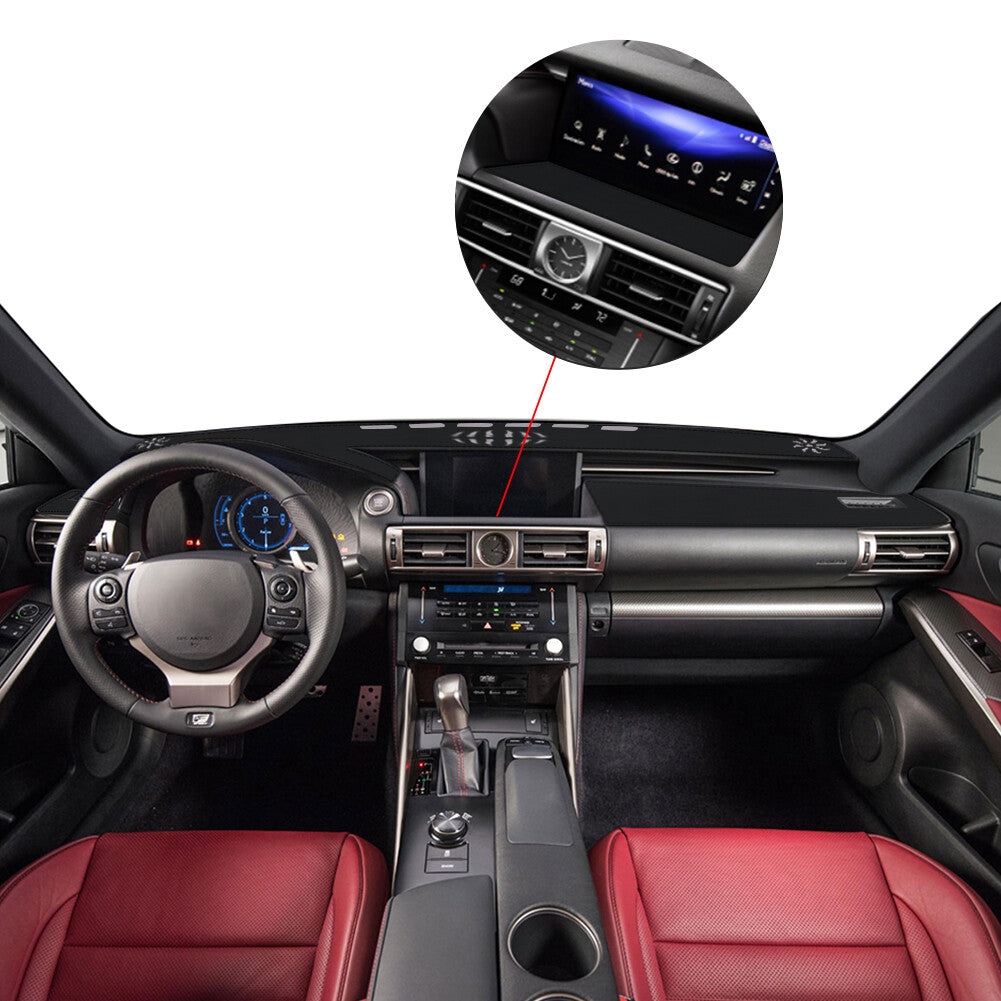 Dashmat Carpet Mat Dash Cover Pad Dashboard for Lexus IS250 IS300 IS350 2013-19 Q