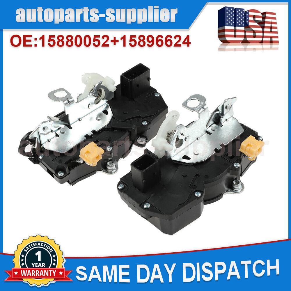 2 front left and right door lock actuators for Chevrolet Silverado for GMC for Sierra for Cadillac