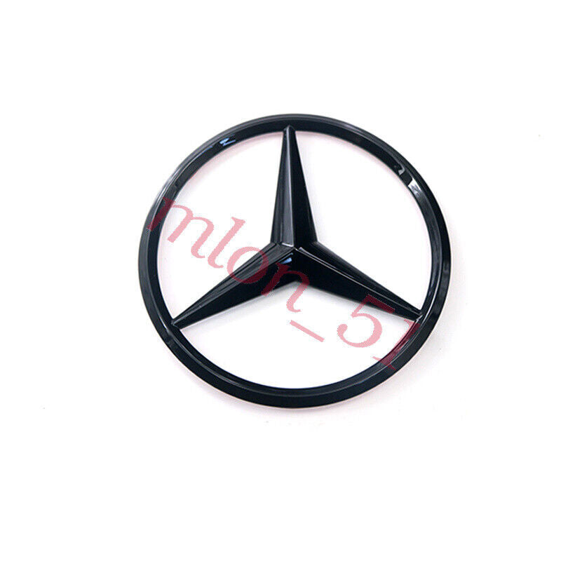 Glossy black star trunk badge for rear cover emblem badge C-Class W204 for Mercedes -AMG