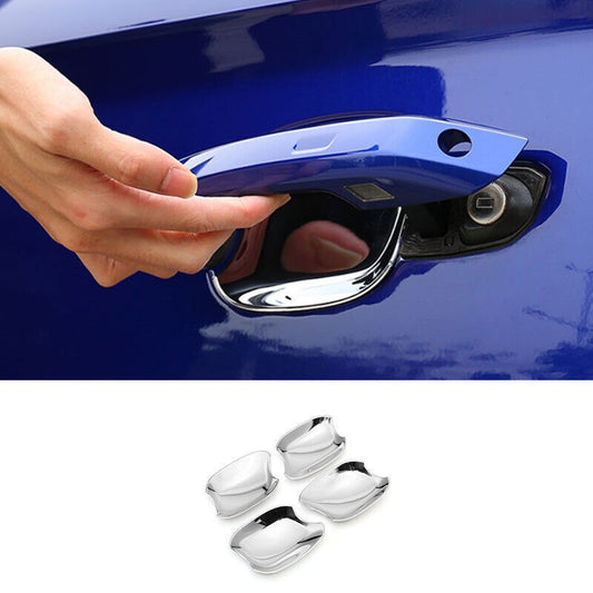 for Audi A3 S3 2014-20 ABS Chrome Exterior Side Door Bowl Molding Cover Trim 4P