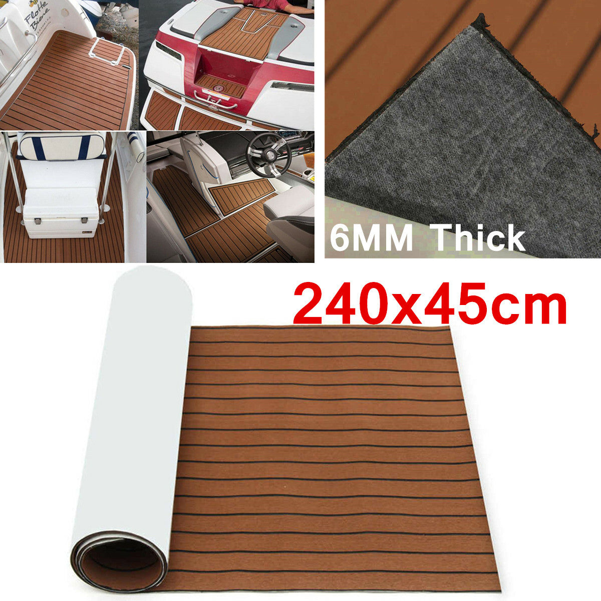 Self-Adhesive Non-skid EVA Foam DIY Custom Floor Mat for Car Trunk Boat Decking Q