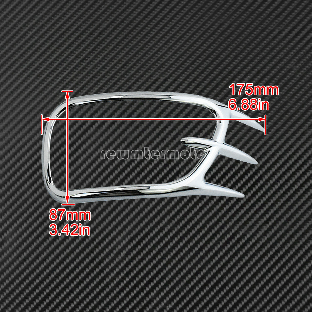 Chrome Front Turn Signal Lights Decoration Trims Fit For Goldwing GL1800 Audio Q