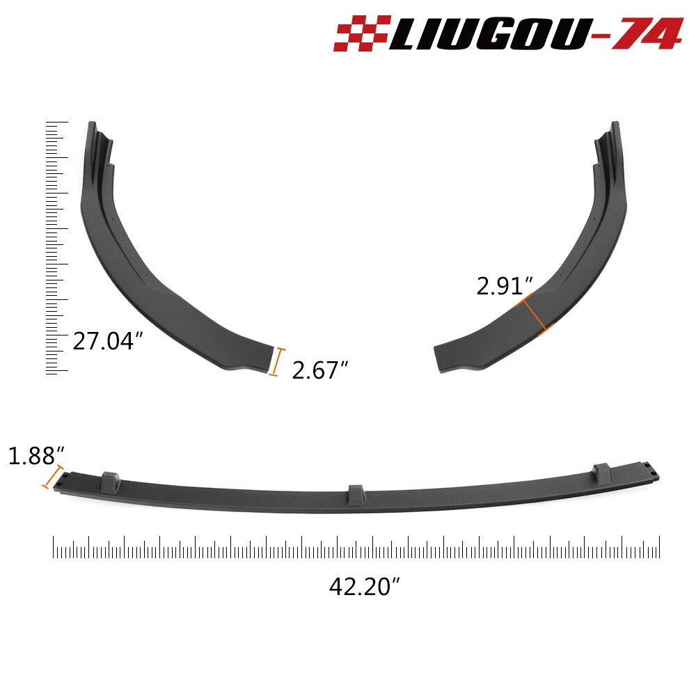 Suitable for 2018-2020 for Toyota for Camry front bumper kit, new 3-piece black body kit with protective lip. Q