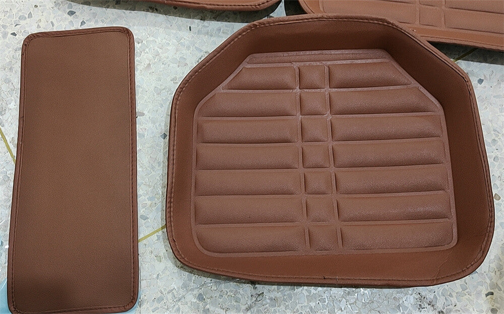 5x Car Floor Mats Front  Rear Liner Waterproof Weather Universal Auto Mat Brown Q