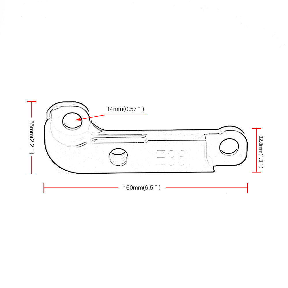 Steering Lock Adapter Increasing Turn Angle for BMW E36 Drift Lock Kit Adapter