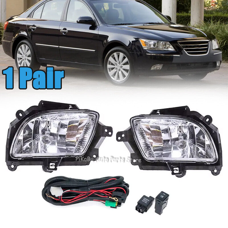 LHRH Front Fog Lamp Fog Light W/wires for Hyundai Sonata NF Ser 2 2008-2010