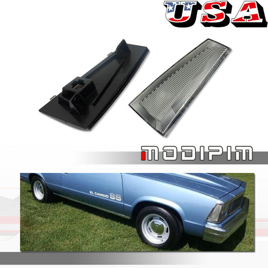 Suitable for 80-81 El Camino&Malibu front marker light transparent housing kit- v