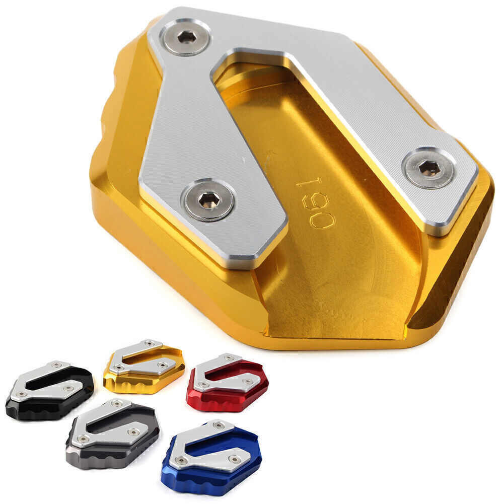 Kickstand Side Stand Extension Pad Fit for YAMAHA MT-07 14-18 XSR700 2016-2017 Gold Q