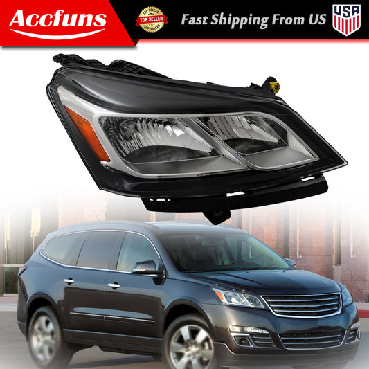 Suitable for 2013-2017 Traverse right-hand headlight replacement with clear halogen bulb. n