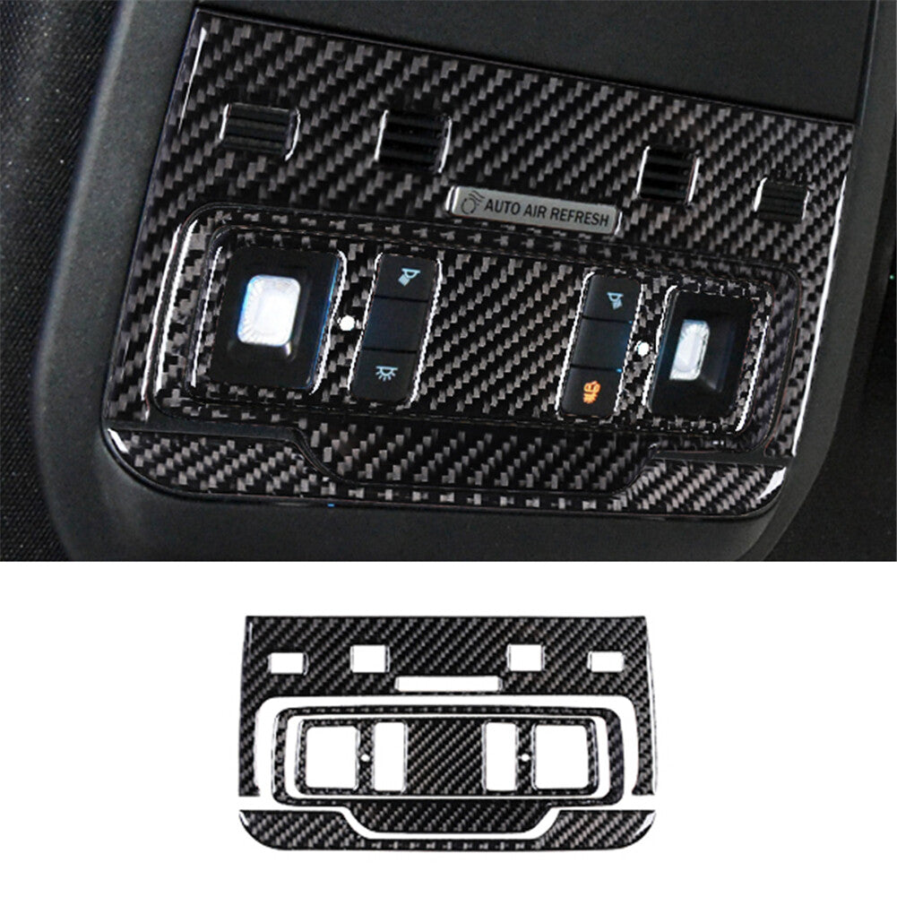 Red Carbon Fiber Gear Shift Frame Cover Trim for Dodge Durango 2014-2020 Type C v