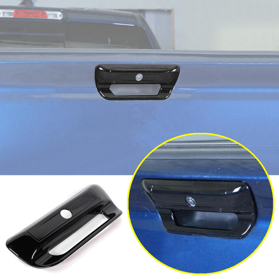 For 19-2022 for Dodge for RAM 3500 ABS Glossy Black Rear Door Tailgate Handle Cover Trim