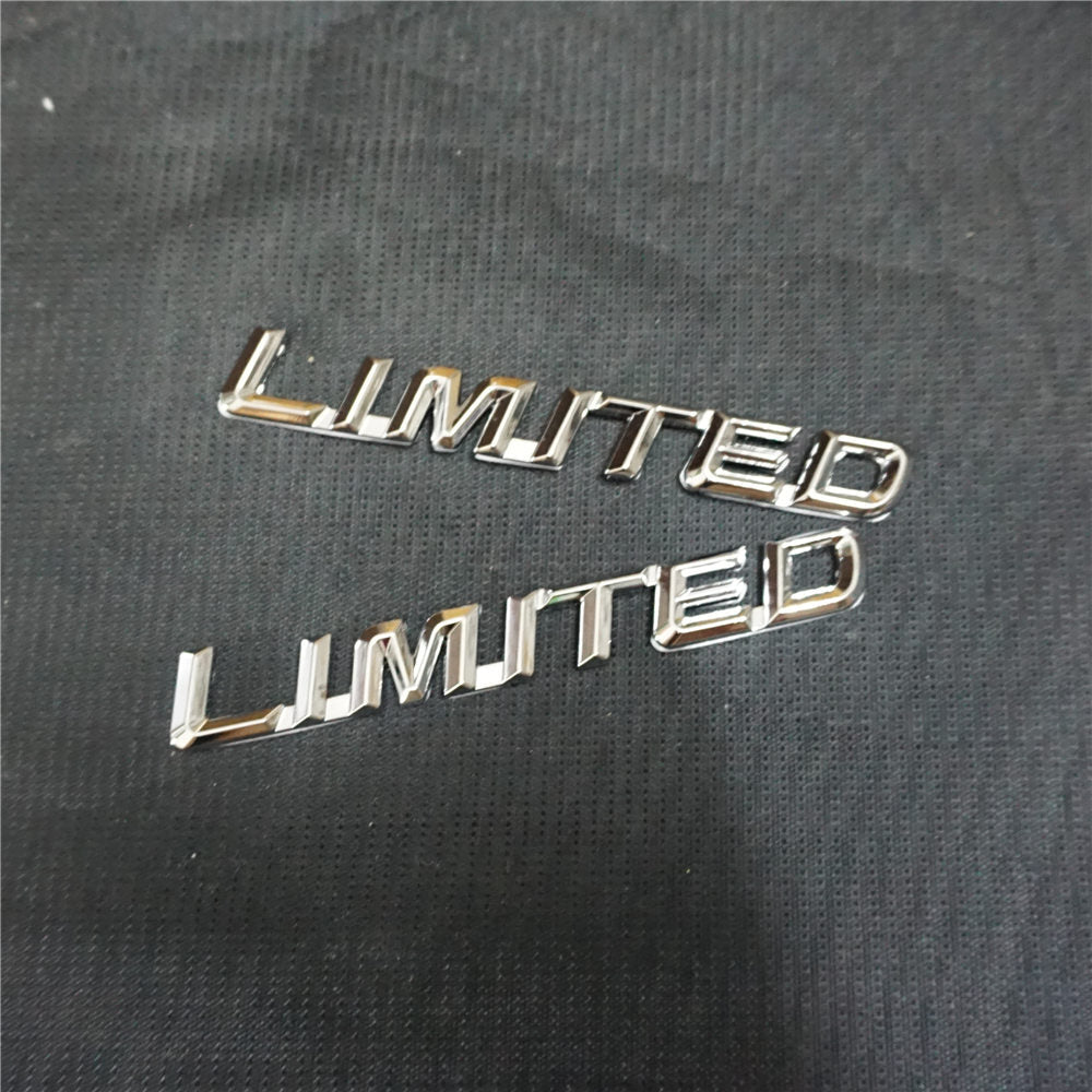 2x LIMITED Silver Chrome Metal Badge Emblem Decal Sticker Engine Racing SUV Auto Q