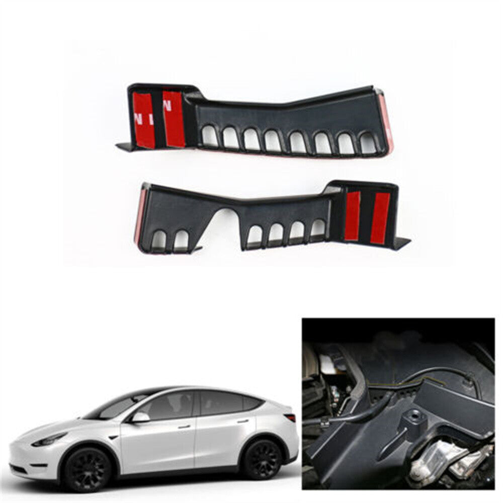 2PCS Front Engine Room Drainage Channels Cover Vent for Tesla for Model Y 2020-2023