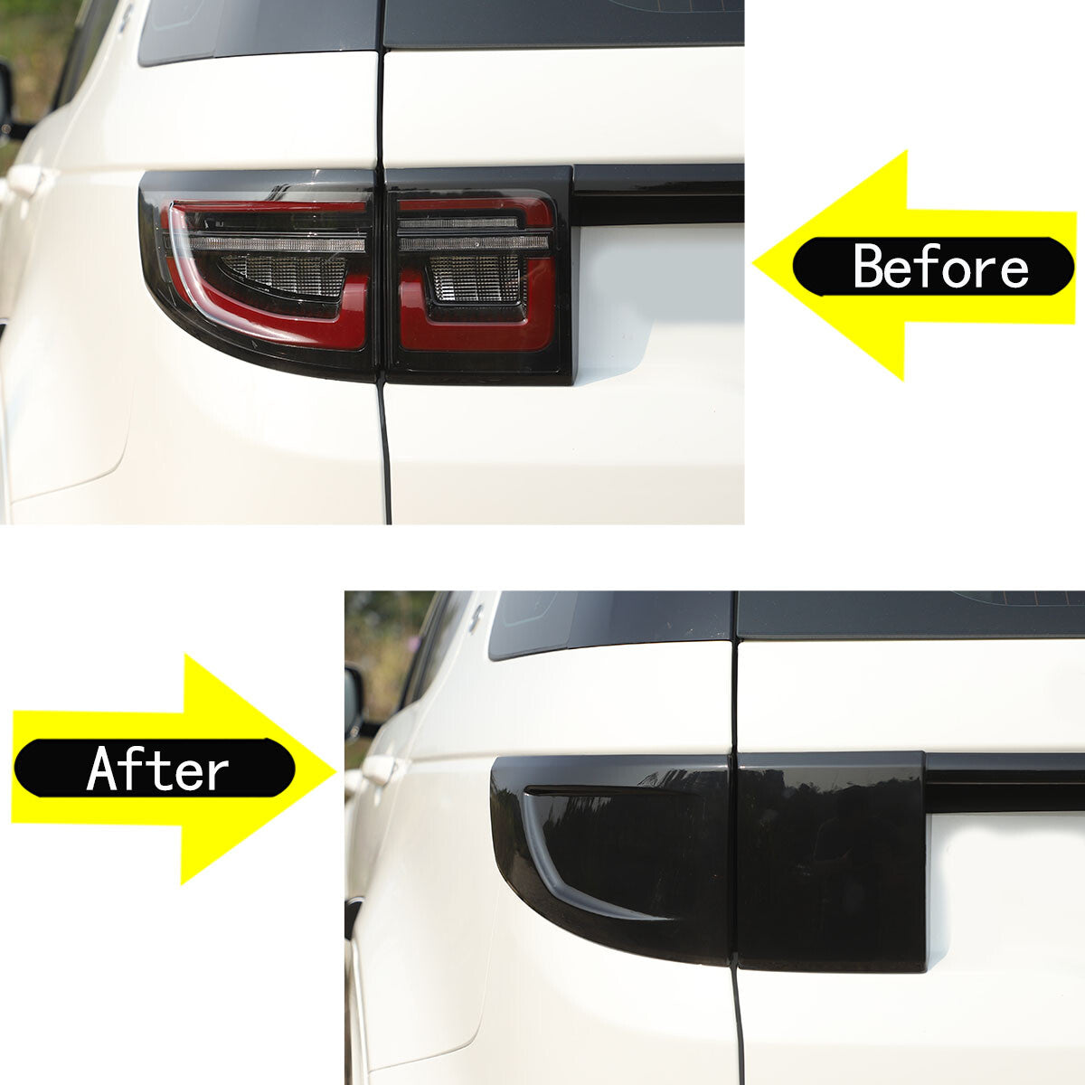 Smoke Black ABS Taillight Protector for Land Rover Discovery Sport 20-22 n