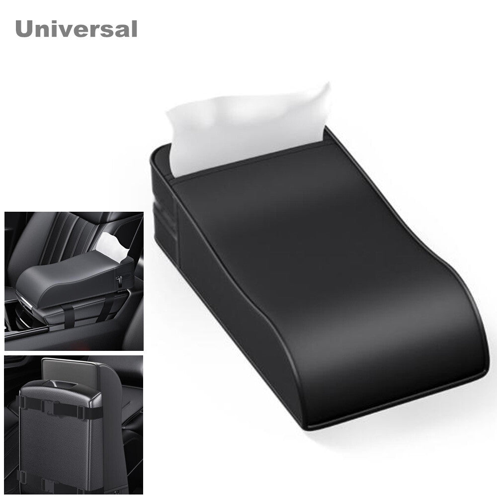 Car center console protective cover, armrest mat, armrest box mat, PU leather protective film - n