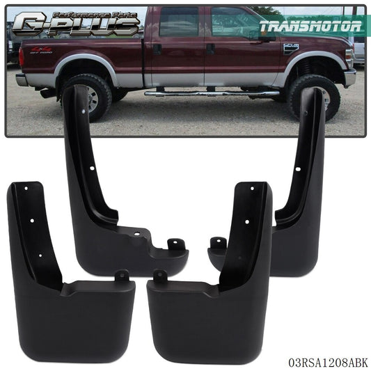 Mud Skin Splash Guard Molded Fits for F250 F350 with Fender Flares 1999 - 2010- v