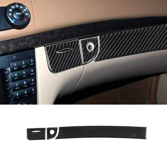 3X Carbon Fiber Passenger Dashboard Trim Panel for Mercedes-Benz W211