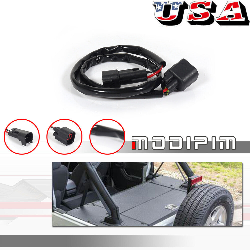Spare tire upper 3rd brake light extension harness for 2007-18 for Jeep for Wrangler JK Q