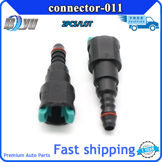 Fuel line connector for 7.95mm 7.95 ID6 8x6 180 degree filter fuel line connector - v