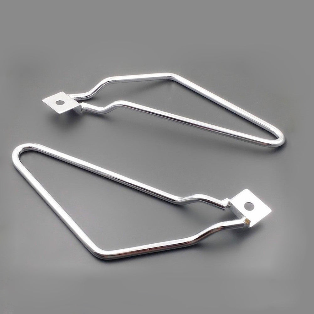 Chrome Saddle Bag Support Bar Mount Bracket for Harley Sportster XL Dyna Fat bob Q