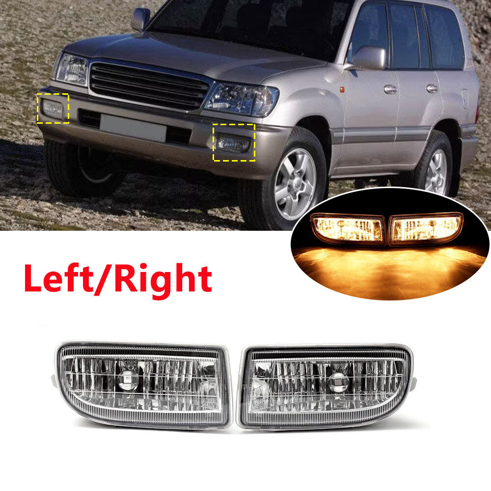 for Land Cruiser 1998-2007 Pair Front Bumper Fog Light Driving Lamp v