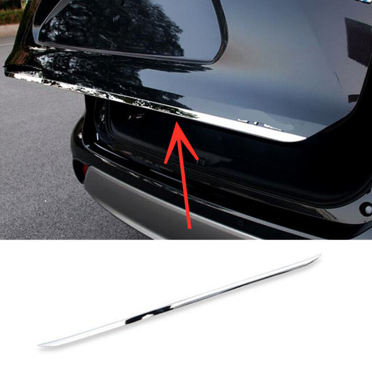 1P Chrome Rear Door Trunk Lid Cover Trim S.Steel for Toyota Highlander 2020-2024