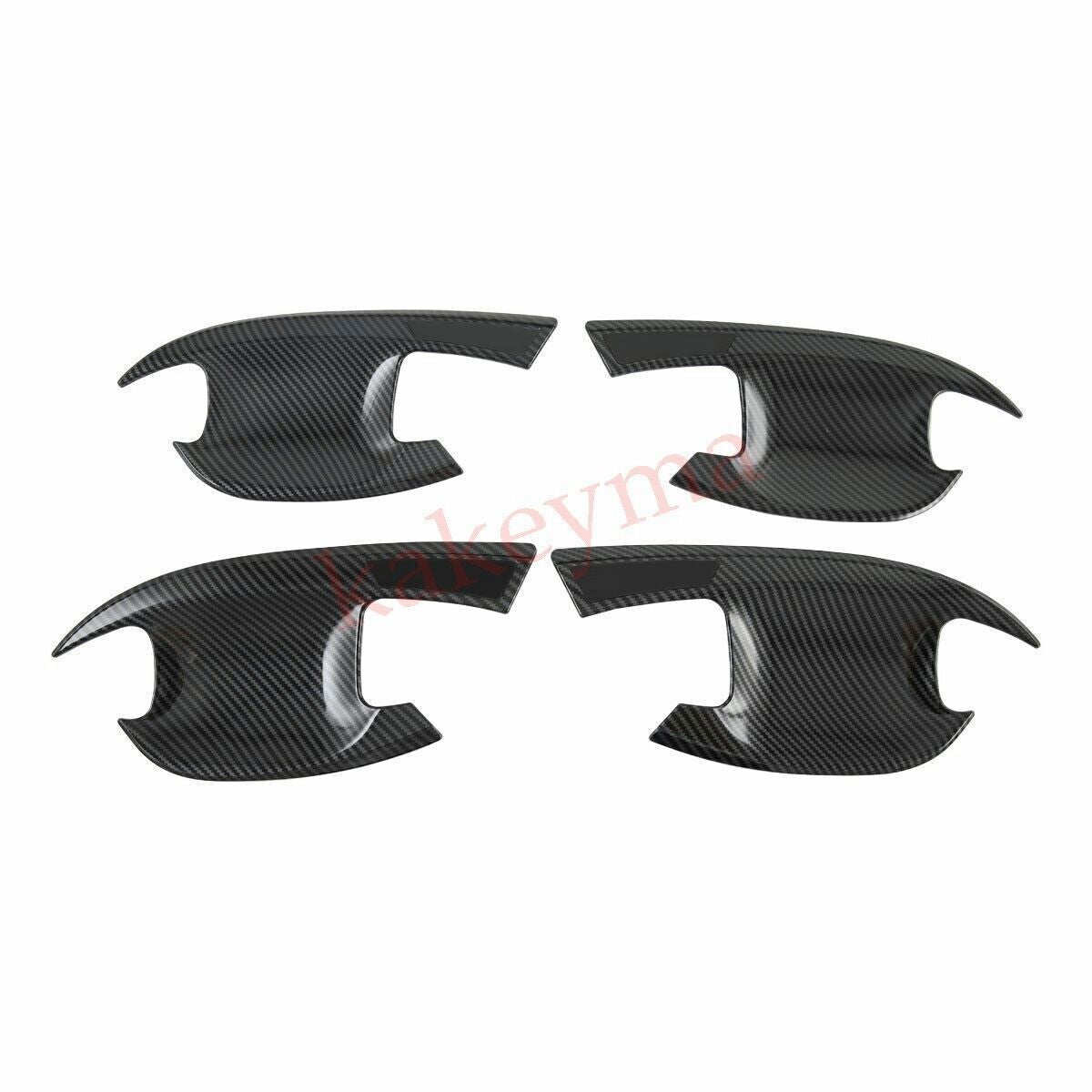 4P Carbon Fiber Side Door Handle Bowl Cover Protector Trim for Kia K5 2021-2024