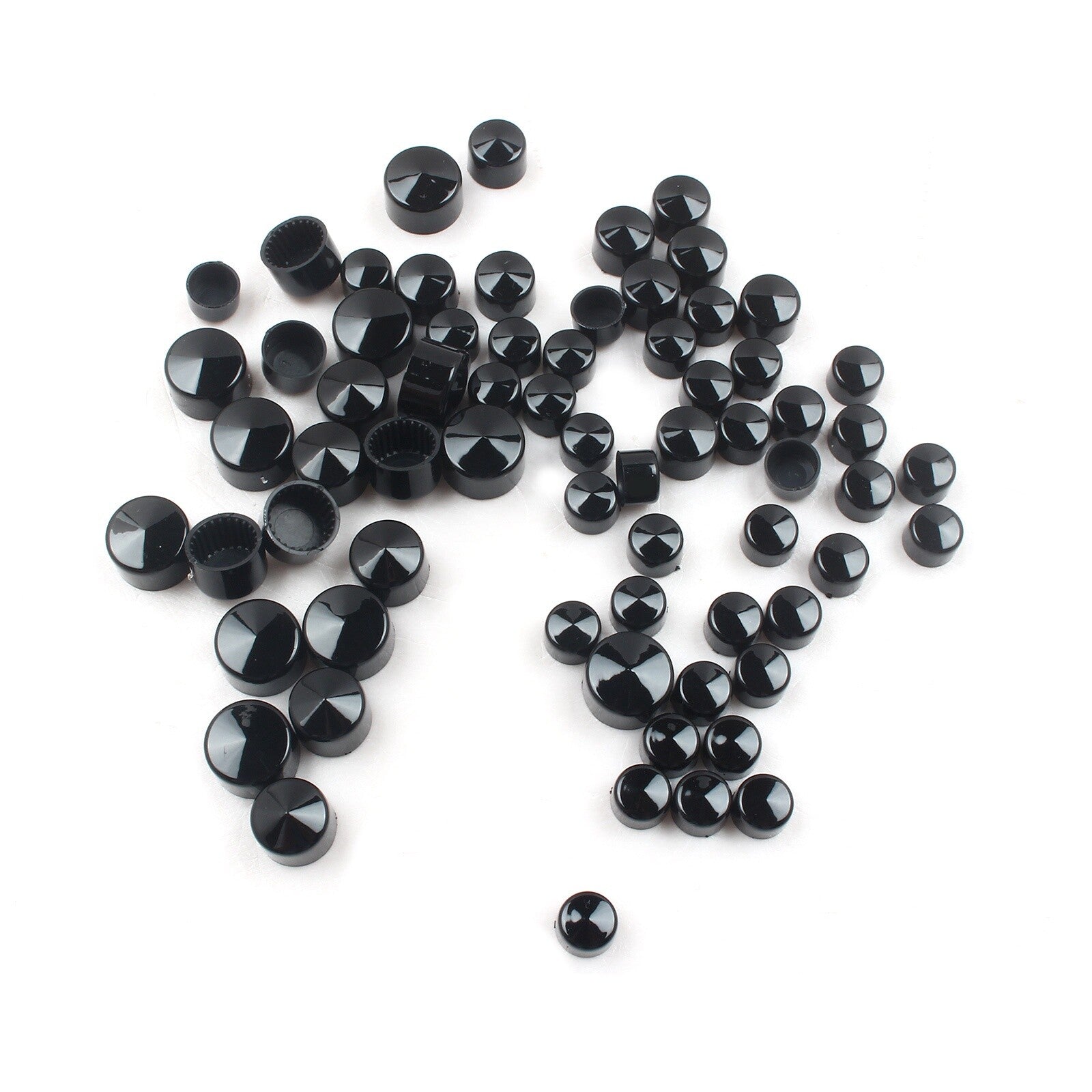 CNC Black Motor Engine Bolt Cover Caps for Harley Street Glide Road King Softail Q