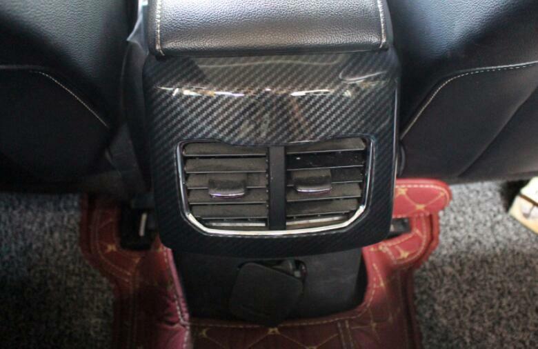 for Ford Mondeo Fusion 13-2020 Carbon Fiber Back Row Air Outlet Vent Cover Trim