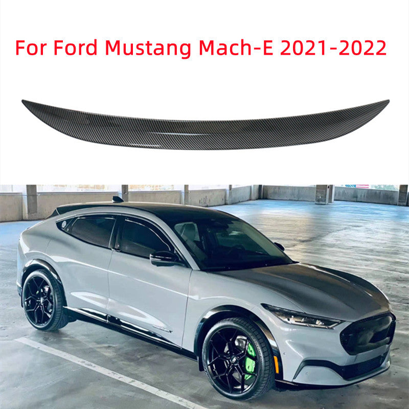 ABS Carbon for Mustang Mach-E 2021+ Rear Trunk Lid Spoiler Wing Trim B n