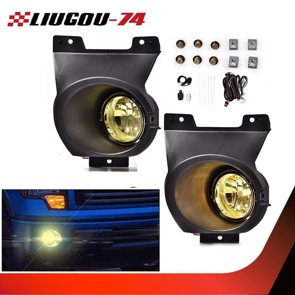 Fits 11 - 14 for 2pcs Anti-collision Fog Light Driving Light with Switch/Bracket - v