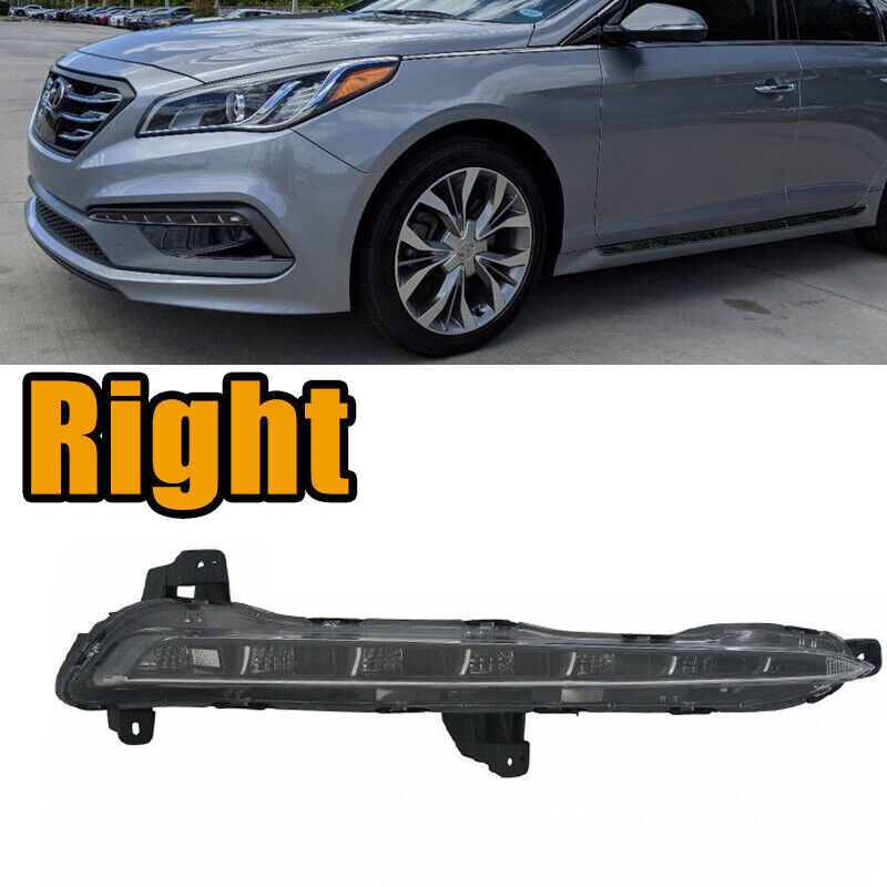 Right LED Fog Light Daytime running light Fit for Hyundai Sonata 2015 2016-2017 Q