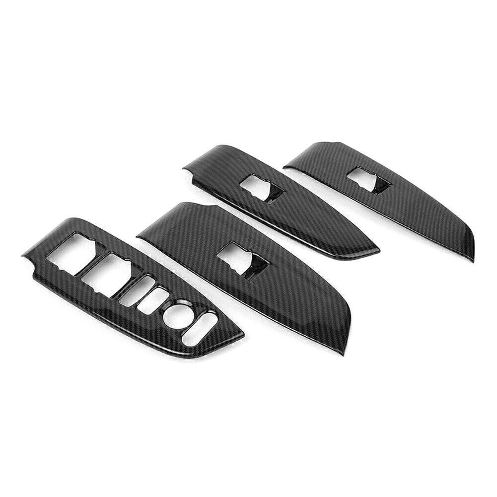 Interior Window Switch Panel Cover Trim for Honda Accord 2018-2021 Carbon Fiber