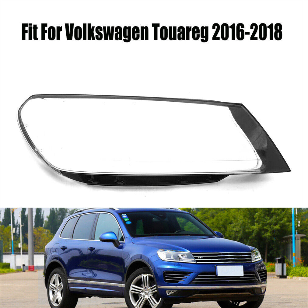 1Pcs Headlight Headlamp Clear Lens Right Cover for Volkswagen Touareg 2016-2018