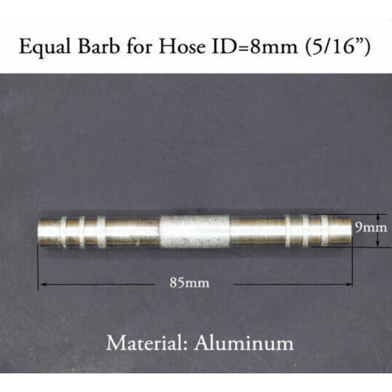 Car Aluminum HVAC Hose Barb Fitting Inch to Tee Connector Adapter Reducer Heater Q