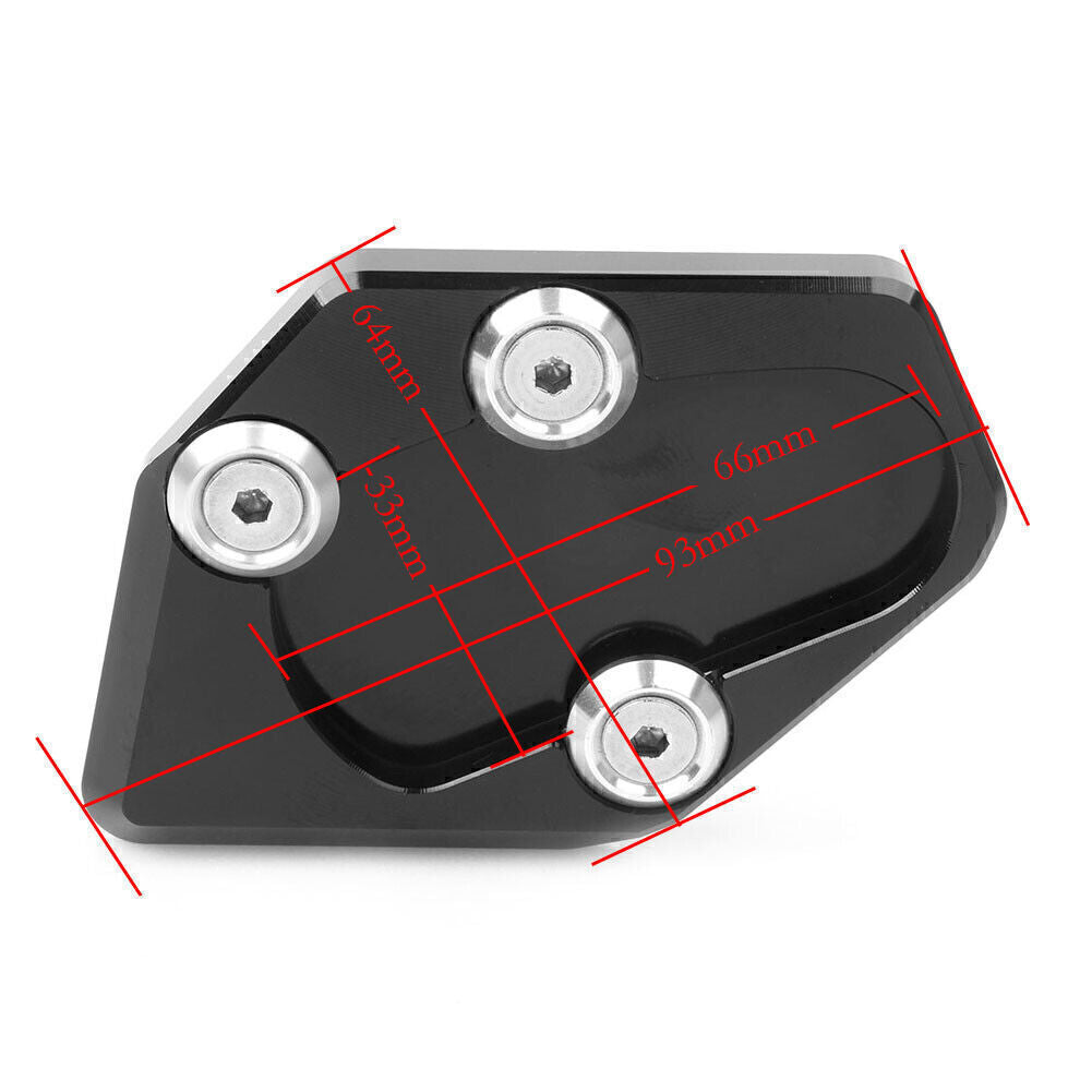 for Yamaha T-MAX 530 2015-2016 BS1 CNC Side Kickstand Stand Extension Plate Pad Q
