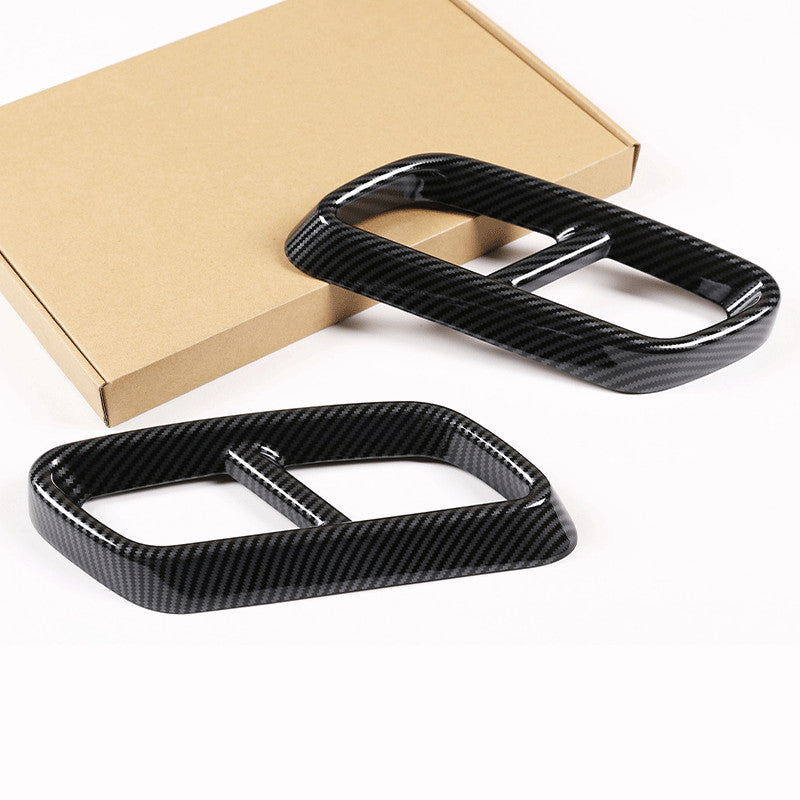 for Benz C Class W206 2022-23 Exhaust Muffler Tail Pipe Cover ABS Carbon Fiber¡Á2