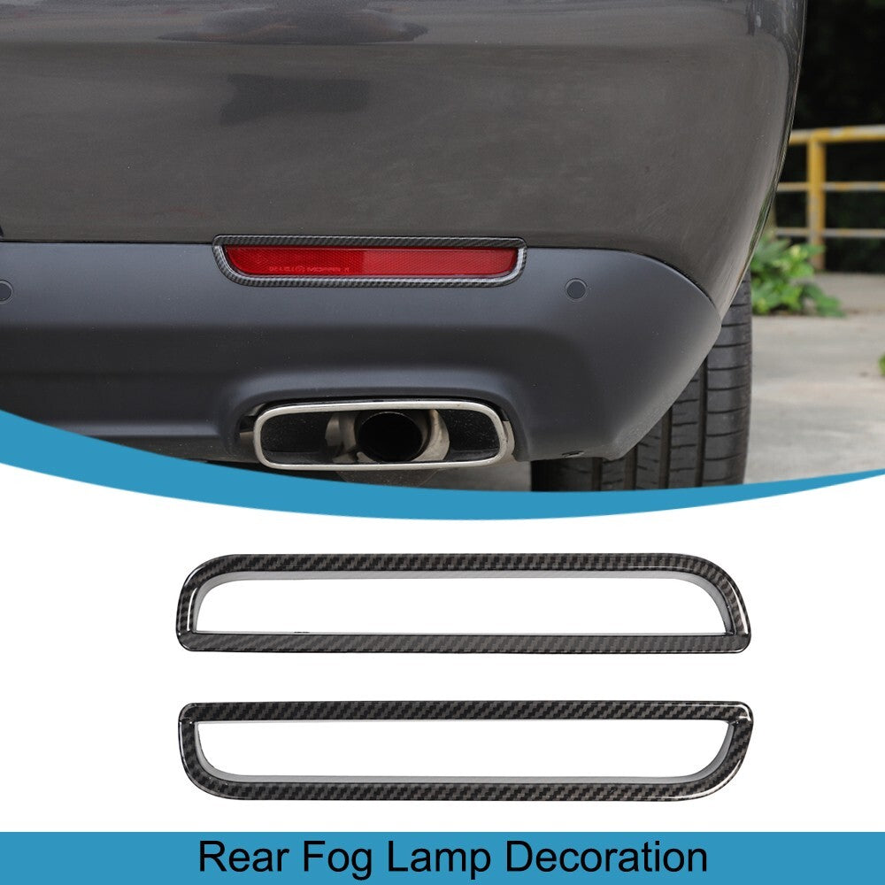 Rear Fog Light Lamp Frame Cover Trim Accessories for Dodge for Challenger 2015-2023
