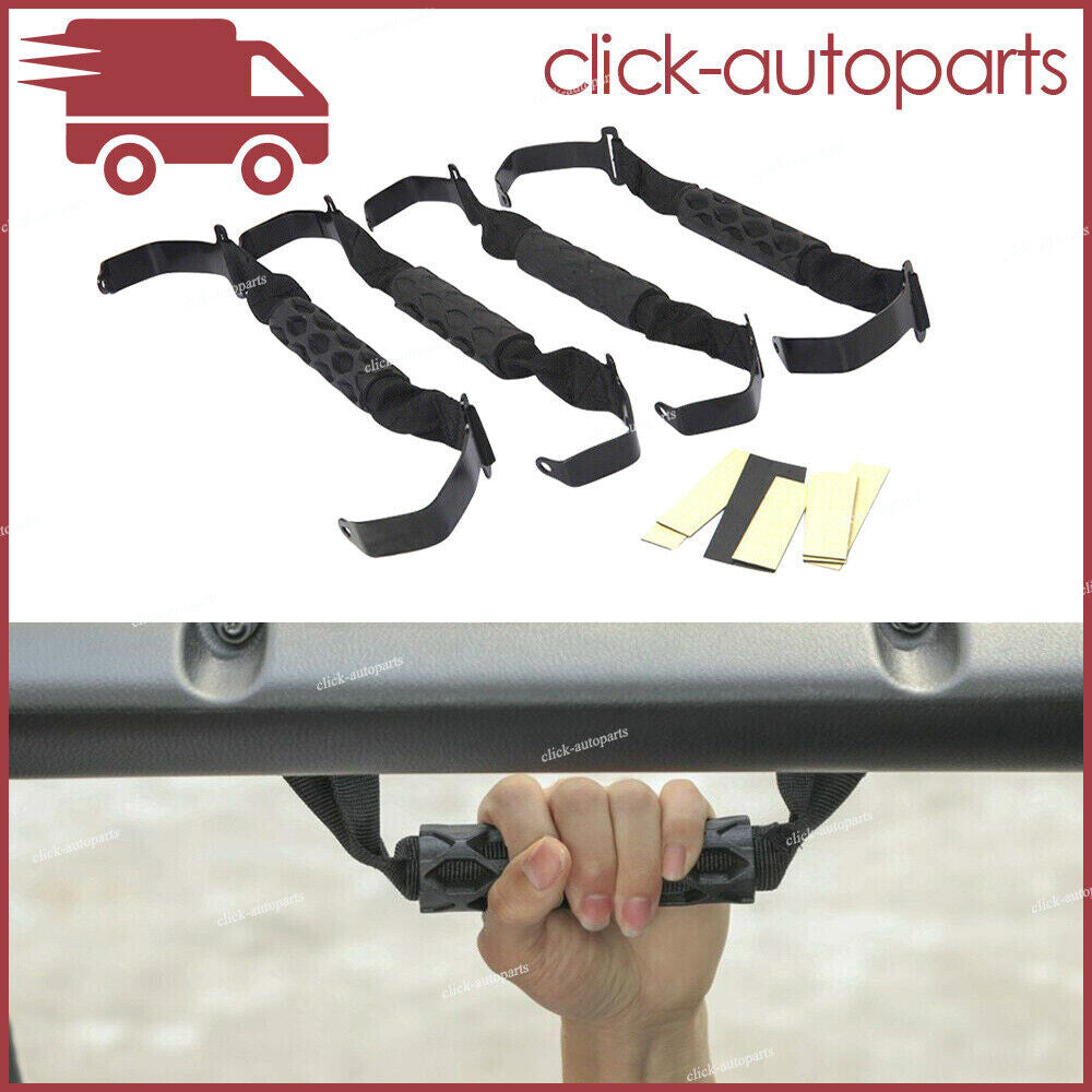 4x Top Roof Roll Bar Grab Handles Grip for Jeep for Wrangler JL Gladiator JT 2018-21 Q