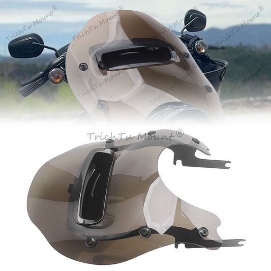Brown Windshield Wind Splitter for Harley Touring Road King FLHR FLHRXS 1994-Up Q