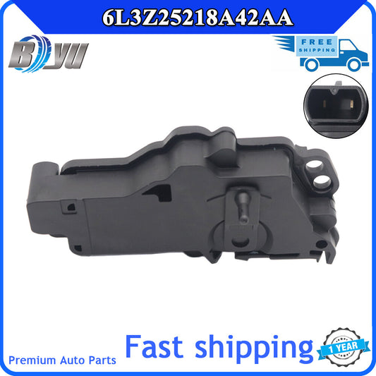 Brand new black exterior door lock actuator for the passenger side of 1x, model 6L3Z25218A42AA. v