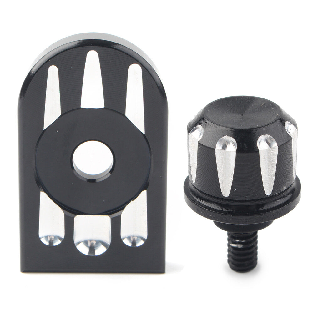 Rear Fender for Seat Bolt Screw Nut Tab Knob Cover Fit for Harley Touring 1996-Up Q
